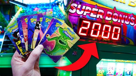 Winning The Entire Set Of Cards On The New Spongebob Arcade Game