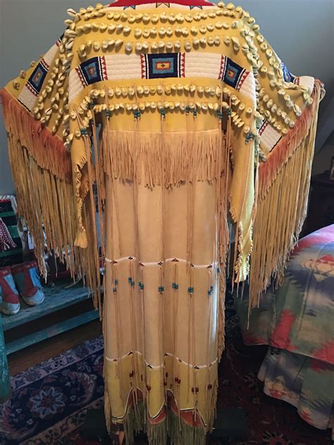 Buckskin Dress In The Classic Southern Cheyenne Style Native American Dress Native American