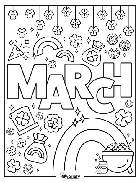 Free Printable March Coloring Sheets