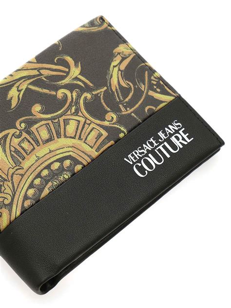 Wallets And Purses Versace Jeans Couture Baroque Wallet In Black And