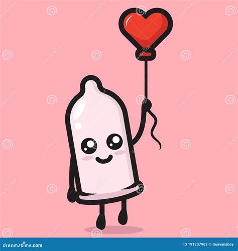 Красивая тема любови и роман амулет презервативов Иллюстрация вектора иллюстрации