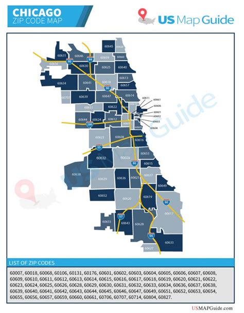 Chicago Il Zip Code Map Updated 2022