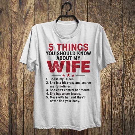 5 things you should know about my wife svg png eps file etsy