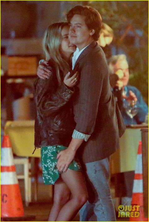 cole sprouse shares steamy kiss with girlfriend ari fournier during date night photo 4562354