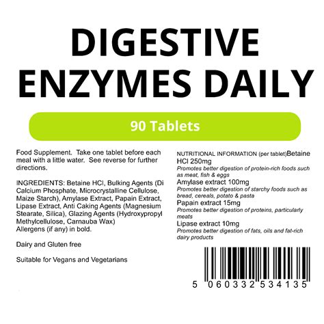 Digestive Enzymes Daily Tablets 90 Tablets Zoom Health