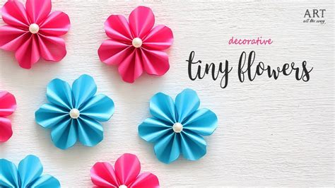 Diy Tiny Paper Flowers Flower Making Diy Flower Paper Flower