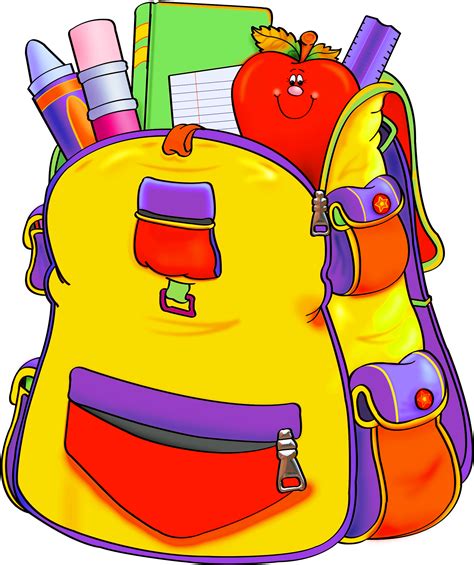 Backpack Clipart Empty Backpack Transparent School Supplies Clipart