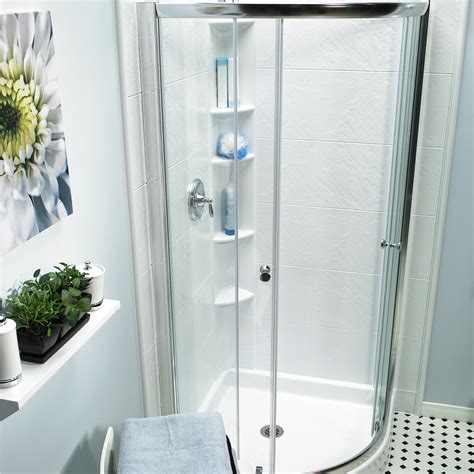 Bath Fitters Corner Shower With Sliding Doors Is Perfect For A Small