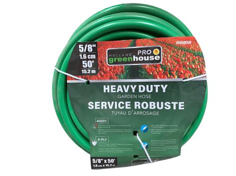 Greenhousepro Heavy Duty Garden Hose 50ft Blue Grass Nursery Sod And