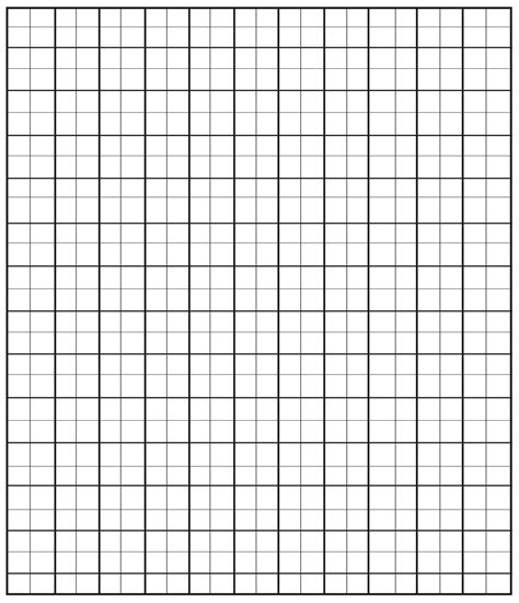 4 Free Printable 1 Inch Grid Paper In Pdf 1 Inch Graph Paper