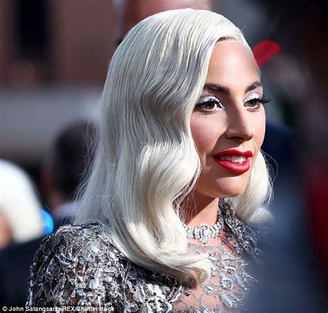 Lady Gaga Shimmers In A Silver Gown At A Star Is Born Premiere In La Daily Mail Online