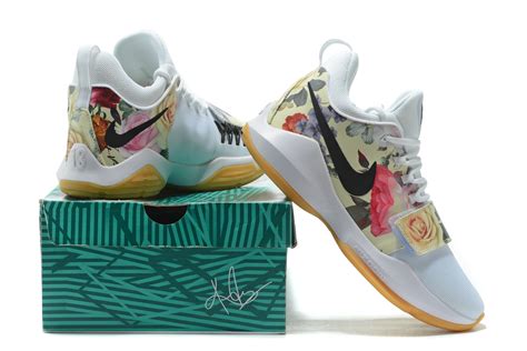 According to brendan dunne of sole collector, pg was history of pg signature shoes. Nike Zoom PG 1 Paul George Men Basketball Shoes White Flower Balck 878628 - Sepsale