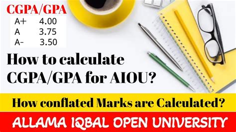 How To Calculate Cgpagpa For Aiou Grading Scheme In Gpa Cgpa System