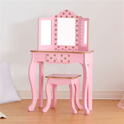 Shop for vanity sets with mirrors at walmart.com. Teamson Kids Kids Vanity Set with LED Lighted Mirror | Wayfair