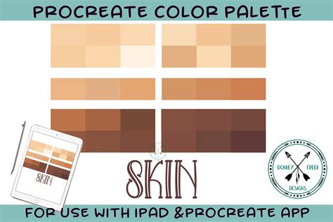 Skin Tones Procreate Color Palette 724072 Procreate Design Bundles
