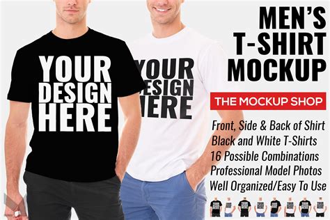 Download Download Mens White T Shirt Mockup PNG Yellowimages - Free ...
