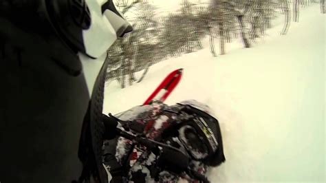 Snowmobiling In Deep Powder Youtube