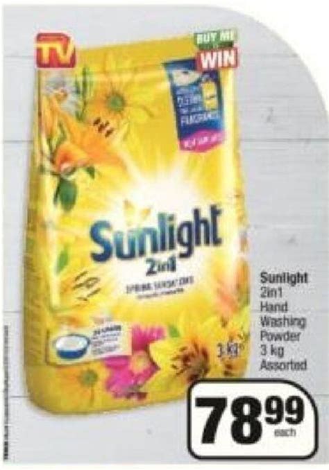 Sunlight 2in1 Hand Washing Powder 3kg Assorted Offer At Spar