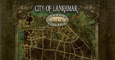 City Of Lankhmar World Of Nehwon Poster Map Rpg Item Rpggeek