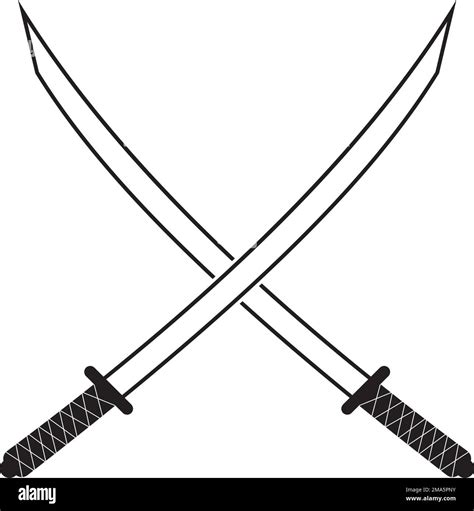 Katana Sword Icon Vector Illustration Symbol Design Stock Vector Image