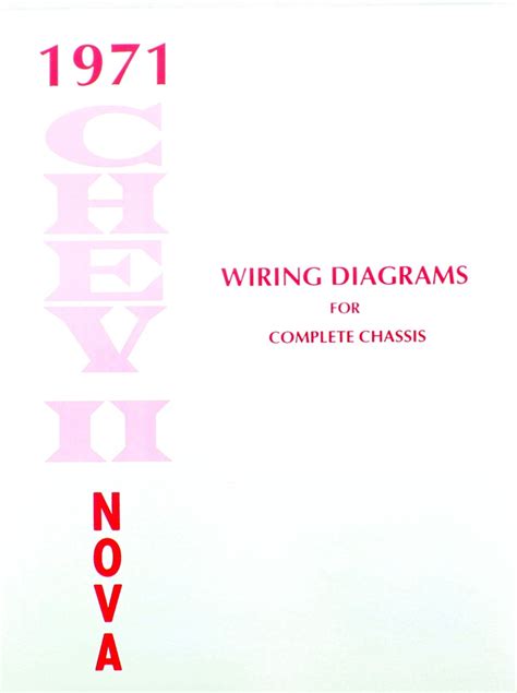 71 1971 Chevy Nova Electrical Wiring Diagram Manual I 5 Classic Chevy