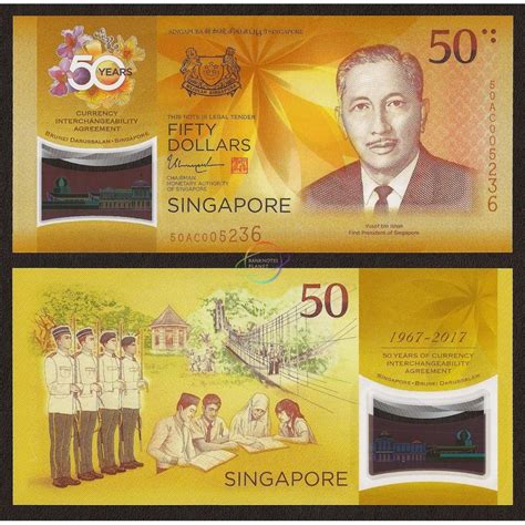 Our real time malaysian ringgit singapore dollar converter will enable you to convert your amount from myr to sgd. Singapore 50 Dollars, Commemorative, 2017, P-62, Polymer, UNC