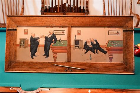 Billiards In Art Vintage Cues For You