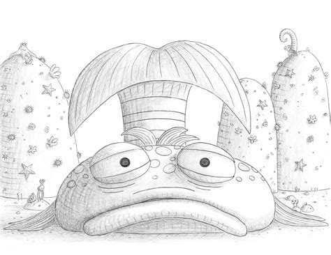 The Pout-Pout Fish "Color It Yourself" images