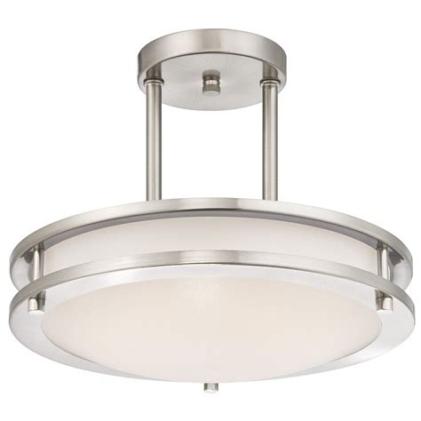 Symmetrical grouping of three rectangular bars or four squares creates a unique look. Westinghouse Lighting 1-Light Dimmable LED Semi-Flush ...