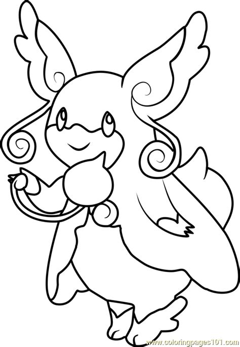 Coloring fun for all ages, adults and children. Mega Audino Pokemon Coloring Page for Kids - Free Pokemon ...