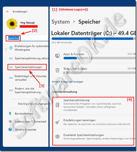 Speicher Bereinigung In Den Windows 11 Einstellungen
