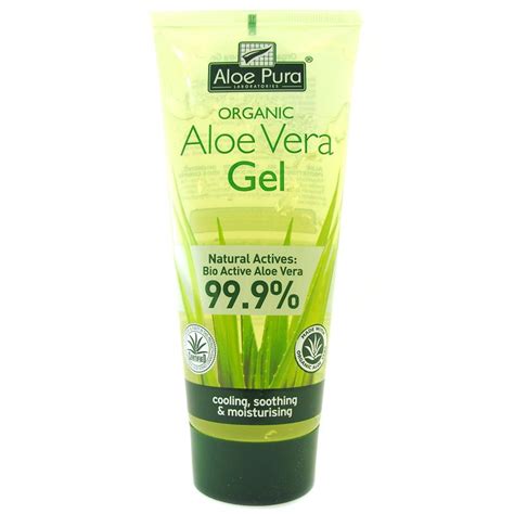 Aloe vera is well respected for its application as a moisturizing agent. Aloe Pura Aloe Vera Organic Gel Skin for Burns Vitamins ...