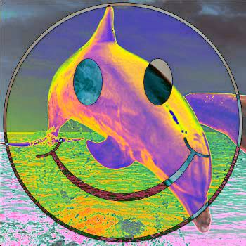 Trippy aesthetic wallpaper smiley face. #seapunk Sea Punk Smiley Face 90s Rave Dolphin | Sea punk ...