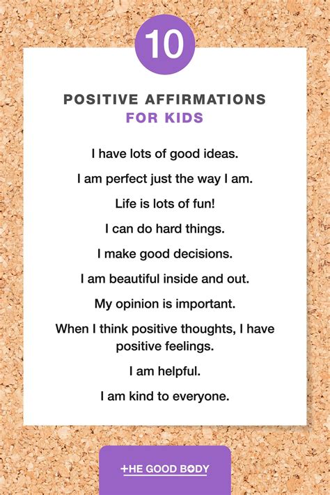 🌟 60 Positive Affirmations For Kids Empower Little People