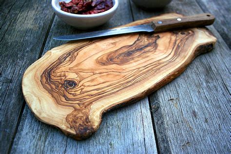 Personalised Rustic Olive Wood Chopping Board By The Rustic Dish
