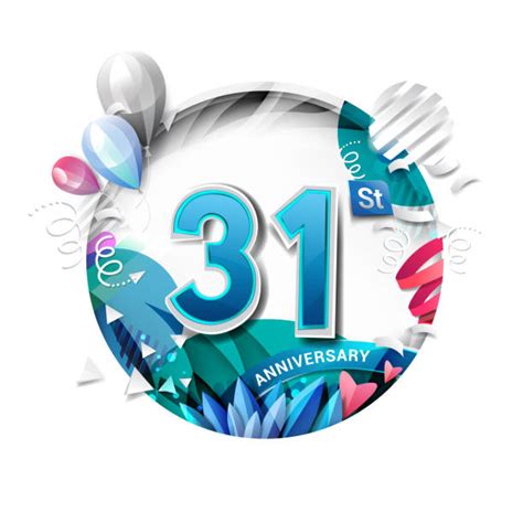 Happy 31st Birthday Images Illustrations Royalty Free Vector Graphics