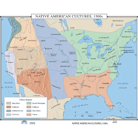 History Maps For Classroom History Map 005 Native American Cultures