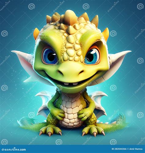 Cute Baby Dragon Stock Illustration Illustration Of Baby 282044366