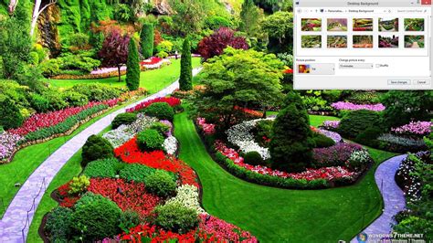 Enjoy 12 high quality images of red, yellow, and blue flowers appearing on your screen. Download Spring Gardens Windows 7 Theme 1.00