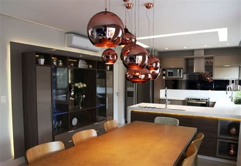 Sala De Jantar Salas De Jantar Modernas Por Suelen Kuss Arquitetura E Interiores Moderno Cobre