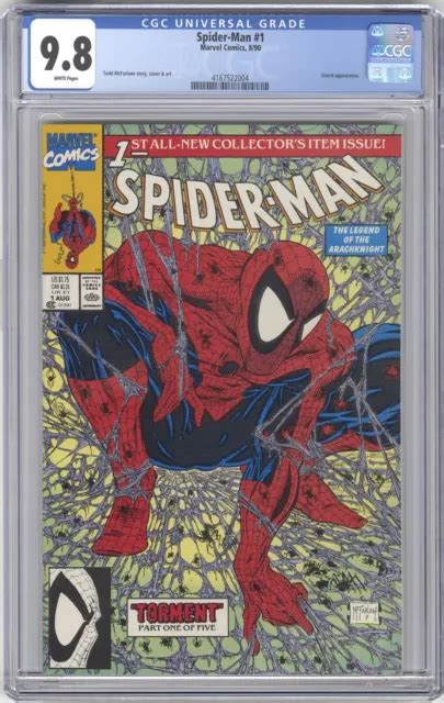 Spider Man 1 Cgc 98 High Grade Marvel Comic Key Todd Mcfarlane Cover