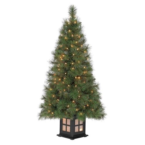 Holiday Living 4 Ft Pre Lit Scott Pine Slim Artificial Christmas Tree