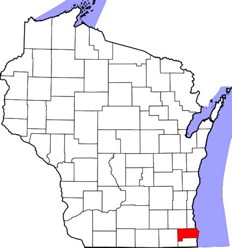 Filemap Of Wisconsin Highlighting Racine Countysvg Wikimedia Commons