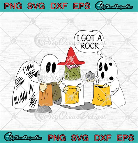 Peanuts Charlie Brown I Got A Rock Halloween Svg Png Eps Dxf Cricut