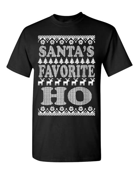 Oncoast Santas Favorite Ho Ugly Christmas Sweater Shirt Etsy