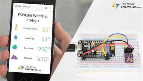 Create A Simple Esp8266 Weather Station With Bme280