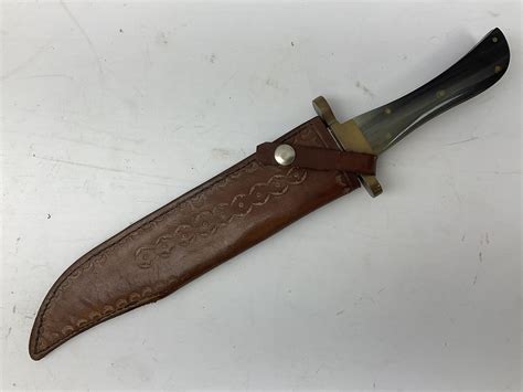 Large Bowie Knife The 245cm Steel Blade Marked Je Middleton And Sons