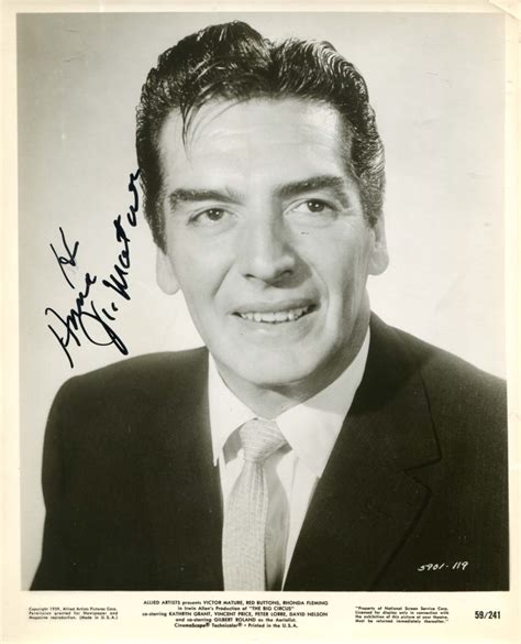 Victor Mature Autograph Signed Vintage Photograph By Mature Victor Signed By Author S