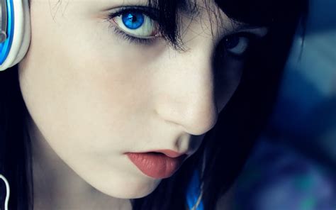 Fondos De Pantalla Cara Mujer Modelo Ojos Azules Gafas