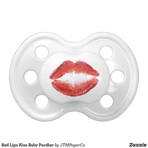 Red Lips Kiss Baby Pacifier Zazzle Com Baby Pacifier Pacifier